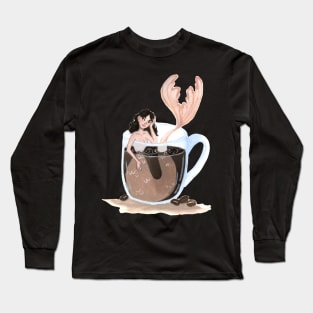 Coffee Mermaid Long Sleeve T-Shirt